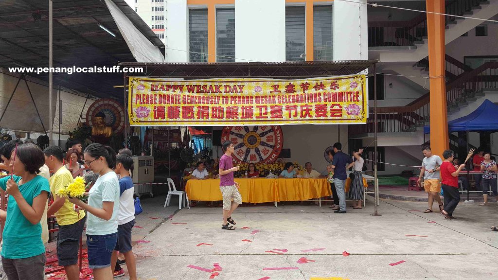 Wesak Day Donation Counters
