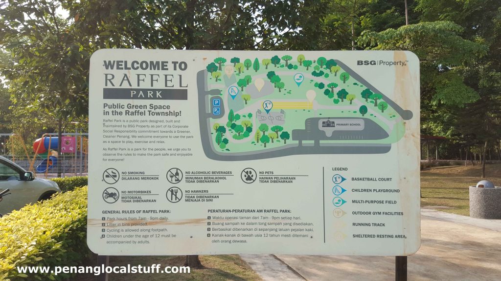 Raffel Park Information Board