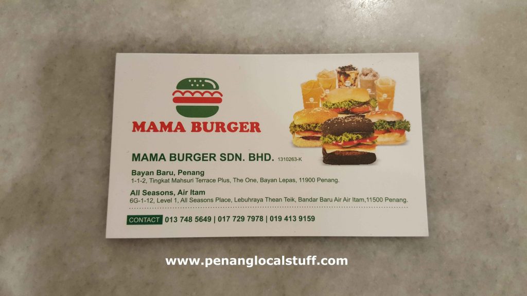 Mama Burger Business Card