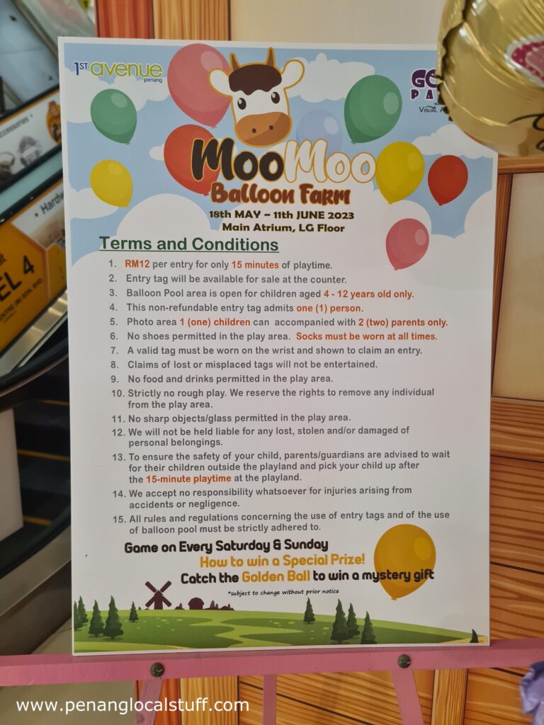Moo Moo Balloon Farm Terms And Conditions